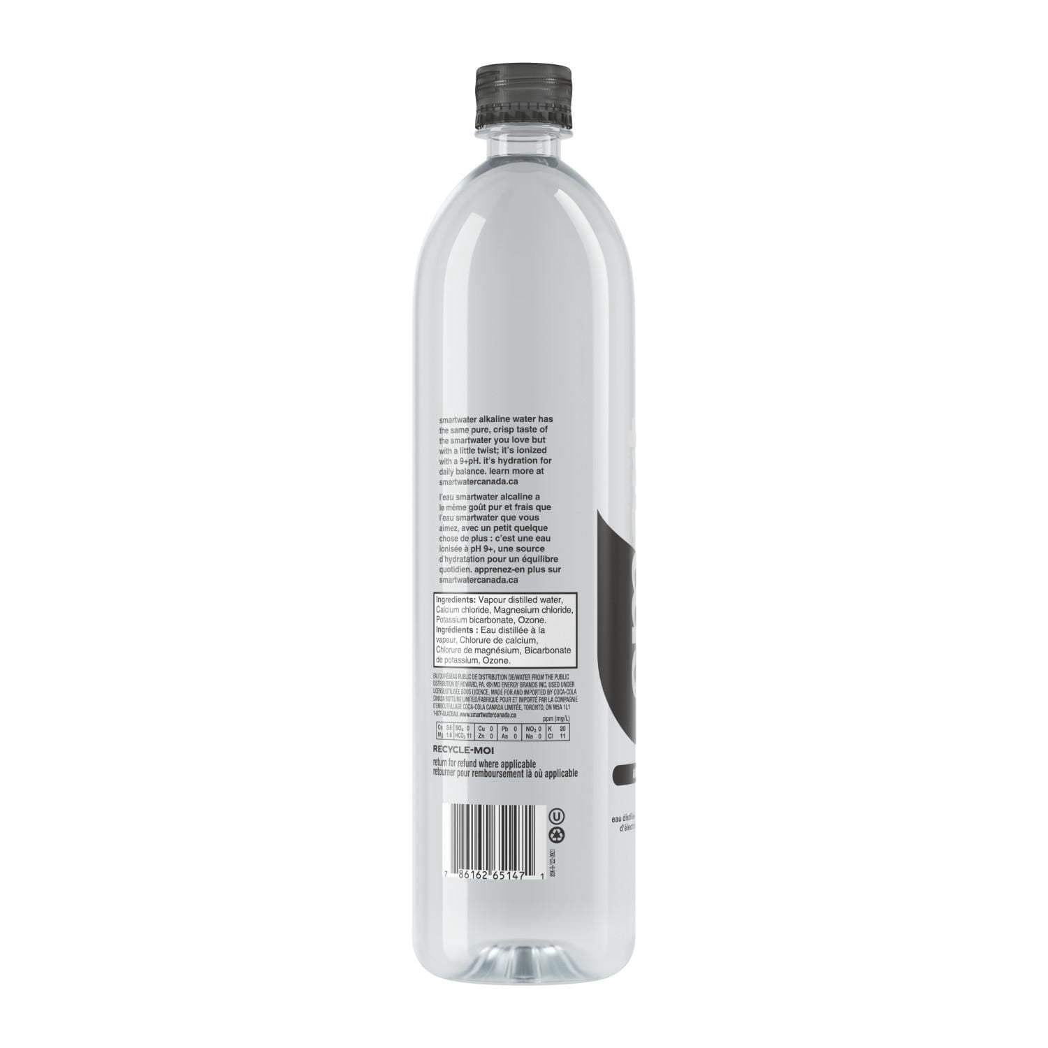 Glaceau Smartwater Alcaline Bouteille, 1 Liter