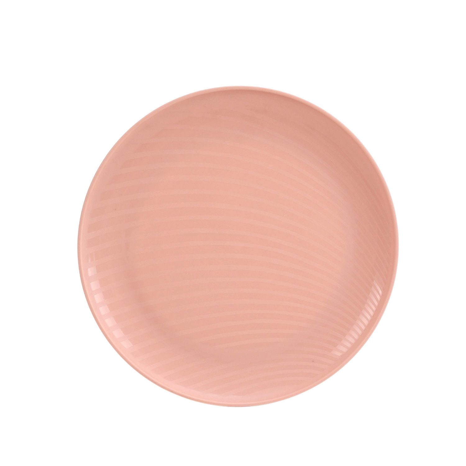 Assiette ronde en polypropylène rose blush Mainstays 1 pièce
