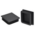 thumbnail image 4 of Unique Bargains 8Pack 70mmx70mm(2.76inch) Plastic Tubing Plug Square Post End Caps Black, 4 of 6