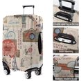 thumbnail image 3 of Travel Luggage Cover Suitcase Protector Fits 18-32 Inch Luggage Wheel Covers Patterned Travel Related Items Flower Luggage Protector Elastic Luggage Anti-scratch Suitcase Cover M, 3 of 5