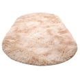 thumbnail image 2 of Hxlamzoo Fluffy Oval Area Rug, Soft Tie Dye Rug, Shaggy Colorful Rug, for Bedroom, Living Room, Teen Dorm, Baby Nursery, 11 Colors & 3 Sizes, 2 of 6