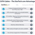 thumbnail image 2 of StarTech Câble Ethernet CAT6 5 Pieds - Red CAT 6 Gigabit - 650mhz 100W PoE++ RJ45 UTP Moulé Catégorie 6, 2 of 5