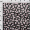 thumbnail image 3 of oneOone Tissu Popeline de Coton Sergé Vert Foncé Floral Rétro Matériel de Robe Tissu Imprimé Tissu au Mètre 56 Pouces de Large, 3 of 5