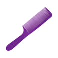 thumbnail image 4 of Peigne à Dents Rapides Bricolage Brosse de Coiffage Réutilisable Courbée Massage Professionnel et Peigne Accessoires pour Barbiers Outil de Coiffure Manche Rond Hommes Femmes Massage Violet, 4 of 7