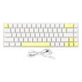 thumbnail image 2 of Clavier de Jeu Compact Filaire 68 Touches avec Interrupteur Mécanique Bleu, 10 Modes Rétroéclairés RGB, N Key Rollover, Plug And Play pour PC, 2 of 8