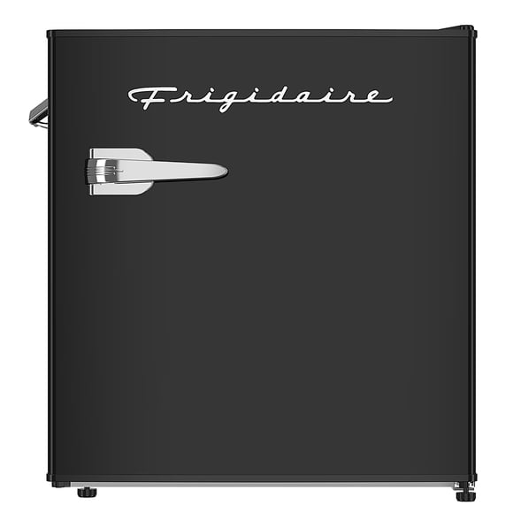 Mini-réfrigérateur rétro Frigidaire 1,6 pi³ avec ouvre-bouteille latéral, réfrigérateur compact avec compartiment congélateur, noir