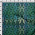 thumbnail image 4 of oneOone Silk Tabby Green Fabric Argyle Sewing Craft Projects Fabric Prints By Yard 42 Inch Wide, 4 of 4