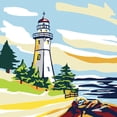 thumbnail image 1 of Plaid Kit de peinture moderne par numéro, Phare, 1 of 5