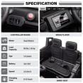 thumbnail image 4 of VOLTZ TOYS Jeep with Angry Face Grill 12V Kids Ride On Car Toy with Open Doors, Realistic Lights and Remote Control - Black, 4 of 6