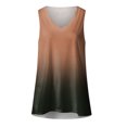 thumbnail image 4 of Cathalem Hauts Courts pour Femmes Décontractés à Manches Courtes Col Ras du Cou Hauts d'Été T-Shirts Coupe Ajustée, Coffee m, 4 of 5
