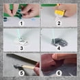 thumbnail image 3 of JZCHUNTOY Tile Crack Repair Kit, 23 Pieces Set With Putter Scraper Duster Brush Masking Tape Sandpaper Pigment Cloth, Fast Fixing Adhesive Filler, For Ceramic Tiles Floor Holes Scratches Renovation, 3 of 9