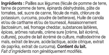 Sensible Portions pailles aux Légumes du jardin Cheddar