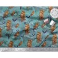 thumbnail image 3 of Soimoi Modal Satin Fabric Owl,Bat & Haunted House Halloween Print Sewing Fabric Yard 42 Inch Wide, 3 of 3