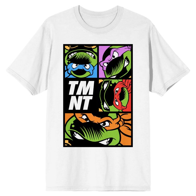 Teenage Mutant Ninja Turtles Grid White T-Shirt X-Large