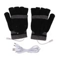 thumbnail image 2 of Fingerless Knitting Heating Gloves, Elastic Washable Full And Half Fingers Heating Gloves Soft Comfortable Double Heating  For Winter, 2 of 8