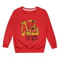 thumbnail image 1 of PMVFHDE Liquidation Automne Sweat-Shirt Col Rond Mode Enfants Personnalité Décontractée Imprimé Col Rond Sans Capuche Manches Longues Sweat-Shirt Rouge,110, 1 of 1