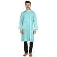 thumbnail image 1 of Atasi Indian Designer Kurta For Mens Party Wear Traditional Dress Solid Ethnic Long Shirt, 1 of 7