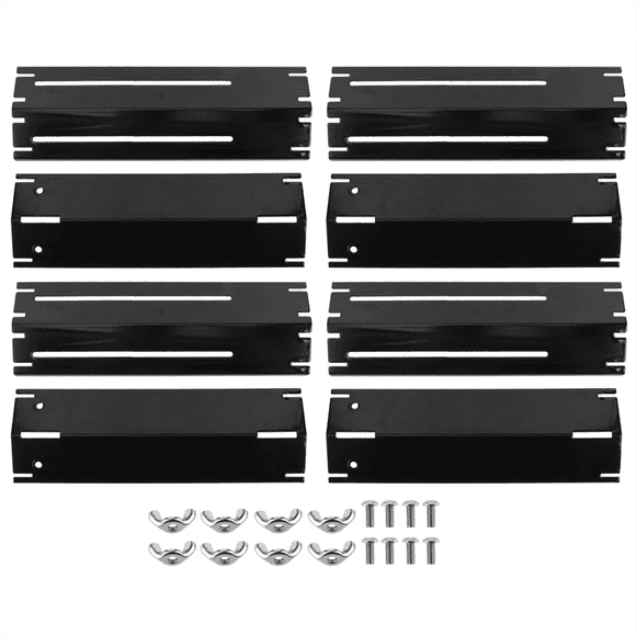 4 Pair Adjustable Grill Heat Plate Shield Heat Tent Replacement Parts for BBQ Gas Grill Heat Plate Shield Tent Burner,A