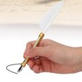 thumbnail image 4 of Feather Pen Set, Student Gift A Gift On Christmas Feather Pen, Lightweight Other Important Days. Birthday For Thanksgiving Days For Christmas Birthday White, 4 of 8