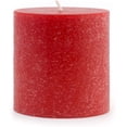 thumbnail image 1 of Chandelles Racines Non Parfumées Timberline Chandelle Pilier, 3 x 3 Pouces, Rouge, 1 of 8