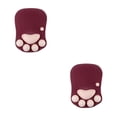 thumbnail image 1 of relayinert Stylish Cat Paw Gaming Mouse Mat Wrist Protection Non-slide Base Safe Cute DS-013 wine red 2Set, 1 of 6