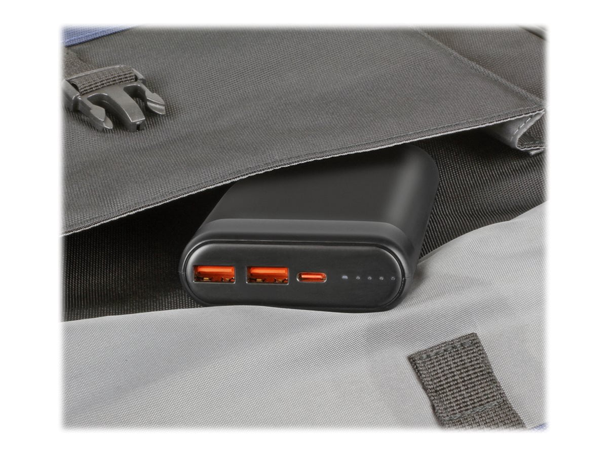 Aluratek APBQ20F - Chargeur rapide 65 W 20 000 mAh, QC 3.0 - 3 sorties : 2 x USB, 1 x USB-C PD
