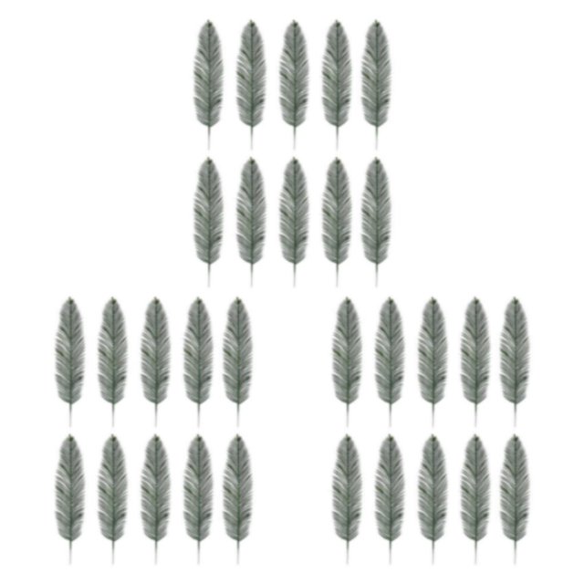 Thinsony 10pcs/set Faux Tropical Palm Fronds For Tropical Paradise Easy To Maintain A00265 3Set