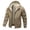 Khaki, variant on AnuYalue Men's Zip Up Sherpa Lined Hoodies Fall Winter Thick Fleece Jacket Outdoor Warm Hooded Coat Long Sleeve Drawstring Outerwear