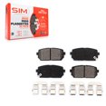 thumbnail image 1 of SIM Rear Semi-Metallic Disc Brake Pads SIM-1296 for Car 2007-2012 Kia Rondo, 1 of 8