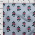 thumbnail image 2 of oneOone Viscose Chiffon Fabric Leaves & Floral Block Printed Craft Fabric BTY 42 Inch Wide, 2 of 4