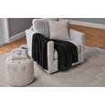 thumbnail image 2 of Mainstays Rich Black Chenille Throw, 50" x 72", 2 of 6