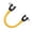 Yellow, variant on Ski Tip Connector For Children Ski Training Aid Ski Tip Connector Portable Ski Connector Elasticity Latex Durable Ski Training Aid Easy For Children Beginners Ski Training