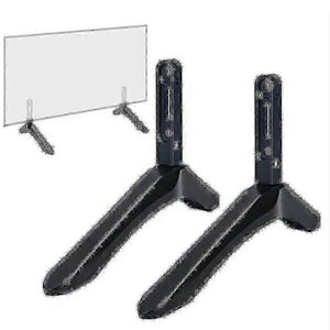 Universal TV Stand, Compatible with 32-65" Samsung, Vizio LCD TV (Not Compatible with LG) - Black Tabletop Stand