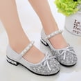thumbnail image 2 of FhsagQ Slippers Kids Shoes Slippers Size 11 Girls Performance Dance Shoes for Girls Childrens Shoes Pearl Rhinestones Shining Kids Shoes Kids Shoes Slippers Size 11 Girls Silver 29, 2 of 5