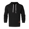 thumbnail image 3 of Kcodviy Mens Casual Hoodie Splicing Custom Hoodies Design Your Own Large Size Sweater Hoodies Sweatshirt for Crop Hoodies for Men Reflective Hoodie String Replacement, 3 of 4