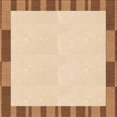 thumbnail image 1 of Ahgly Company Tapis d'Intérieur Lavable en Machine Carré Transitionnel Blond Doré Or, 4 Pieds Carré, 1 of 7
