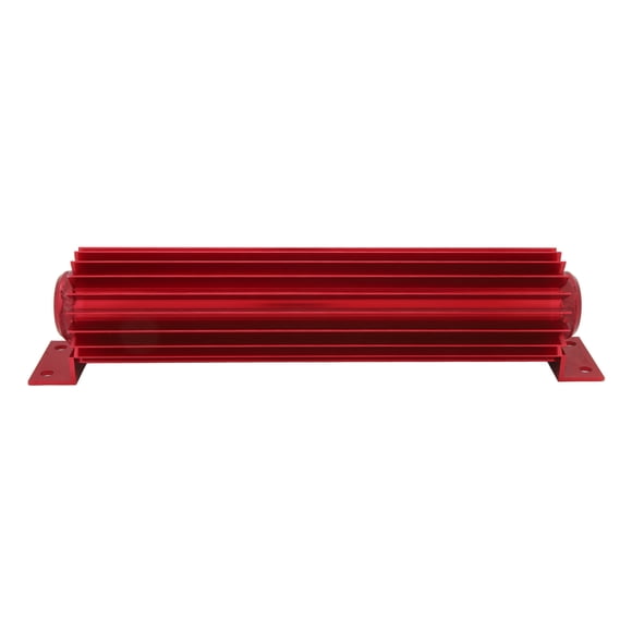 12in Transmission Dual Channel Cooler Aluminum Finned Anodize Dual Pass Transmission Heat Sink Universal Fit Car Truck