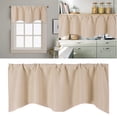 thumbnail image 2 of WIFKLSIIPG Door Curtain Kitchen Shading Window Curtain Solid Color Pocket Fan Shaped Curtain Short Curtain 52 X 18 Inches, 2 of 9