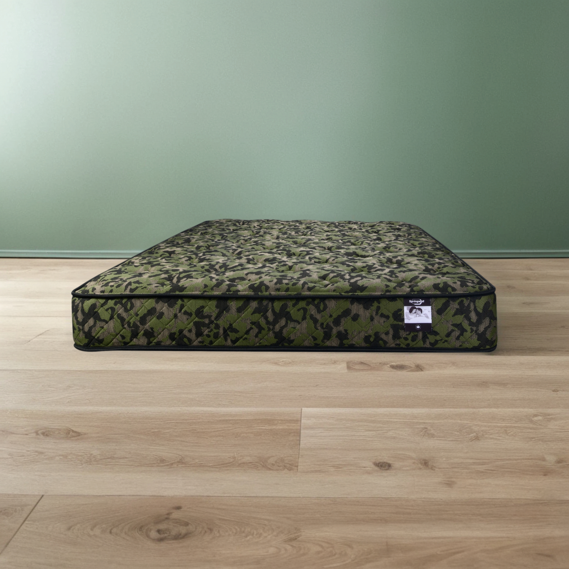 Matelas à ressorts ensachés Twin CAMO 9 po, ferme et réversible