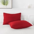 thumbnail image 3 of JML 3 Pieces Red King Comforter Set, Soft Microfiber Bedding Set With 1 Comforter and 2 Pillow Cases Suit for All Seasons, 3 of 8