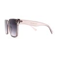 thumbnail image 4 of Womens Squared Horn Rim Inset Lens Oversized Rectangle Sunglasses Slate Smoke, 4 of 4