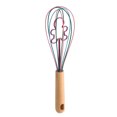 thumbnail image 2 of Holiday Time 12-inch Silicone Whisk with Gingerbread Character and Beechwood Handle, 2 of 9