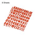 thumbnail image 3 of Uxcell 1 inch Self Adhesive Waterproof Vinyl Letter Number Sticker Set, 8 Sheet Red, 3 of 6