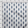 thumbnail image 2 of oneOone Organic Cotton Poplin Twill Fabric Abstract Ikat Print Sewing Fabric BTY 42 Inch Wide, 2 of 4