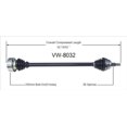 thumbnail image 2 of TrakMotive VW-8032 CV Axle Shaft Premium OEM Replacement, 2 of 2