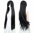 thumbnail image 4 of Perruque Universelle d'Anime pour Transformations Fibre Haute Température 80 cm Cheveux Longs Raides Coiffe Résistante à la Chaleur Taille Ajustable pour Fans d'Anime et Cosplayers, 4 of 4