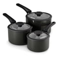 thumbnail image 1 of Tramontina 6 Piece Ceramic Nonstick Nesting Cookware Set Stackable, Space Saving Set - Dark Gray, 1 of 10