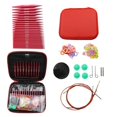 thumbnail image 1 of Aluminum Interchangeable Crochet Needles Circular Knitting Needles Set Weaving Yarn Knitting Tools Weave Accessories Kit, 1 of 5