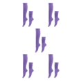 thumbnail image 3 of mmirethe 2piece Embrace Active Lifestyle With Polyester Made Slouch Socks Breathable Light Purple 5Set, 3 of 6