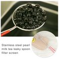 thumbnail image 1 of serony Stainless Steel Strainers Oval Hand Type Silicone Handle Anti-slip Washable Reusable Storaging Hook Colander Kitchen Sifters, 1 of 5